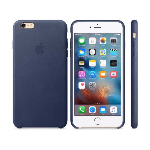 iPhone 6s Plus Leather Case — Midnight Blue