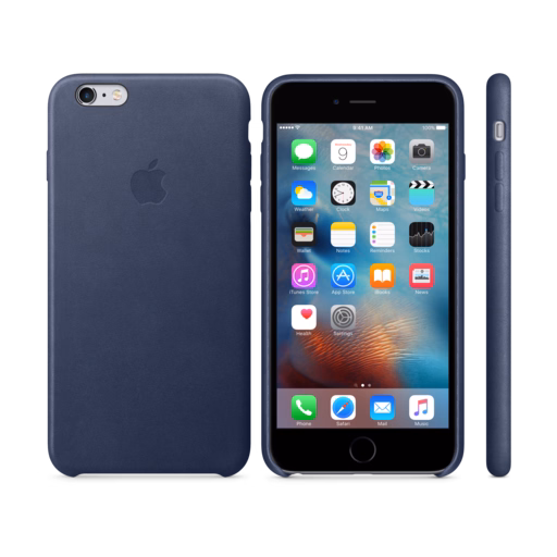 iPhone 6s Plus Leather Case — Midnight Blue