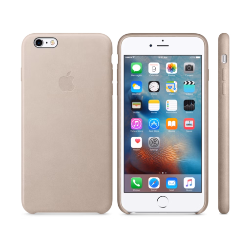 iPhone 6s Plus Leather Case — Rose Grey