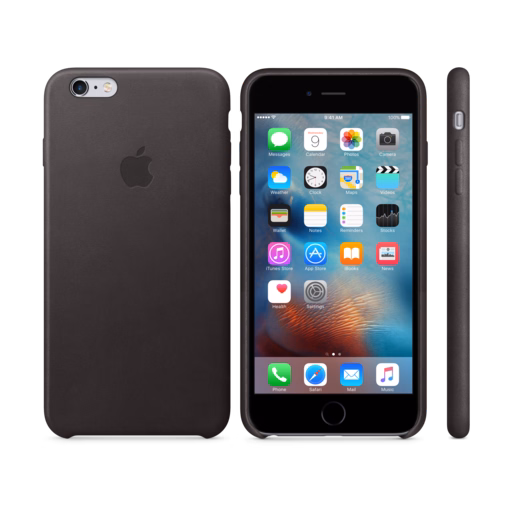 iPhone 6s Plus Leather Case — Black