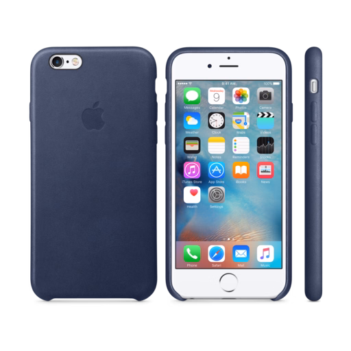 iPhone 6s Leather Case — Midnight Blue
