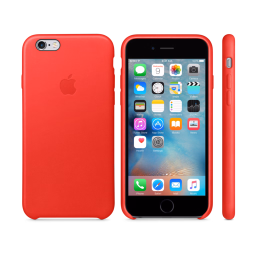 iPhone 6s Leather Case — (PRODUCT)RED