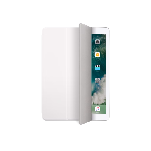 iPad Pro 12.9 1-2 Polyurethane Smart Cover — White