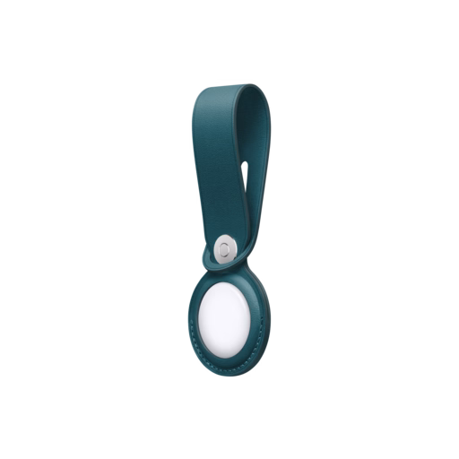 AirTag Leather Loop — Forest Green