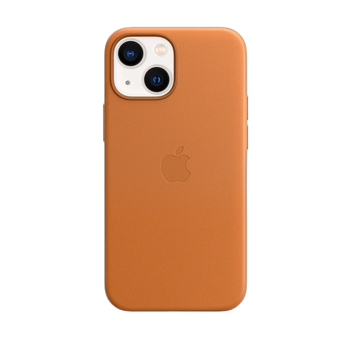 iPhone 13 mini Leather Case — Golden Brown
