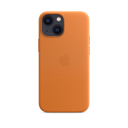 iPhone 13 mini Leather Case with MagSafe — Golden Brown