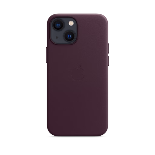 iPhone 13 mini Leather Case with MagSafe — Dark Cherry