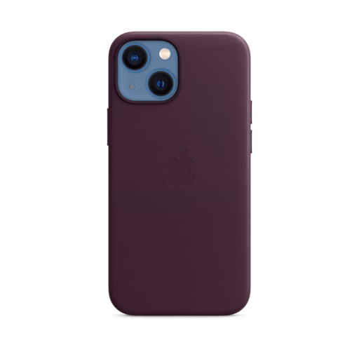 iPhone 13 mini Leather Case with MagSafe — Dark Cherry