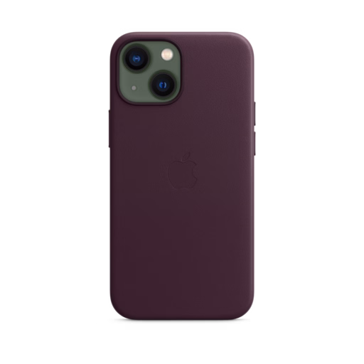 iPhone 13 mini Leather Case with MagSafe — Dark Cherry