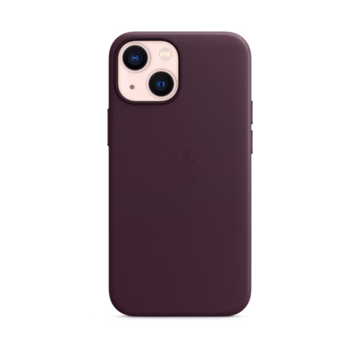 iPhone 13 mini Leather Case with MagSafe — Dark Cherry