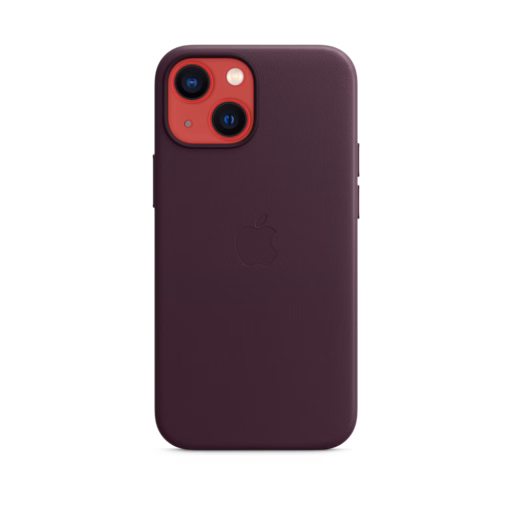 iPhone 13 mini Leather Case with MagSafe — Dark Cherry