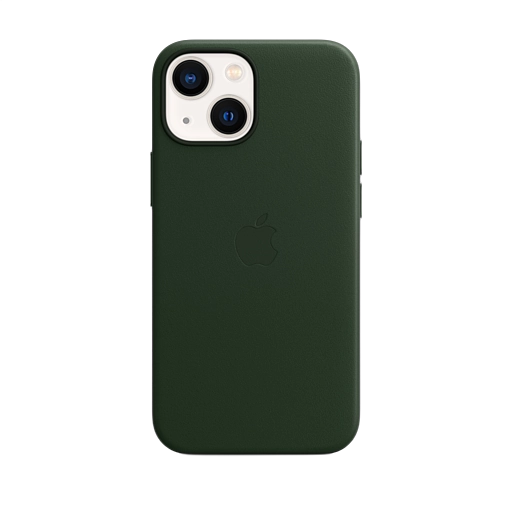 iPhone 13 mini Leather Case — Sequoia Green