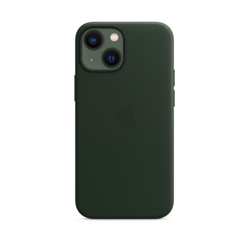 iPhone 13 mini Leather Case with MagSafe — Sequoia Green