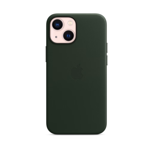 iPhone 13 mini Leather Case with MagSafe — Sequoia Green