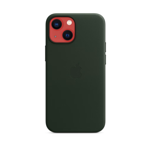iPhone 13 mini Leather Case with MagSafe — Sequoia Green