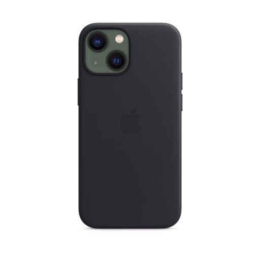iPhone 13 mini Leather Case with MagSafe — Midnight