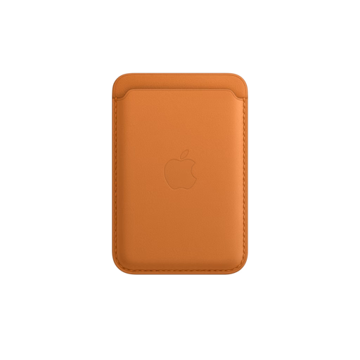 MagSafe iPhone Leather Wallet — Golden Brown