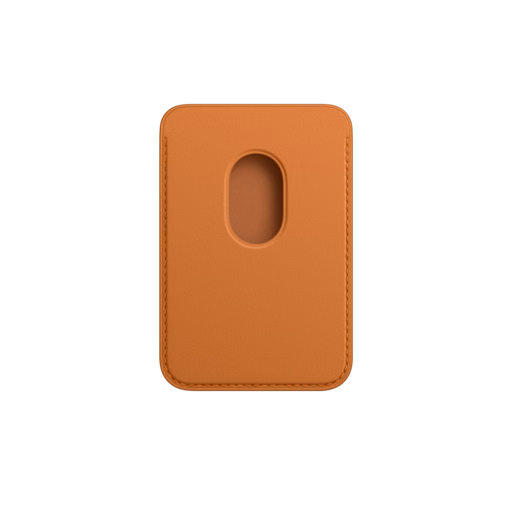 iPhone Leather Wallet with MagSafe — Golden Brown