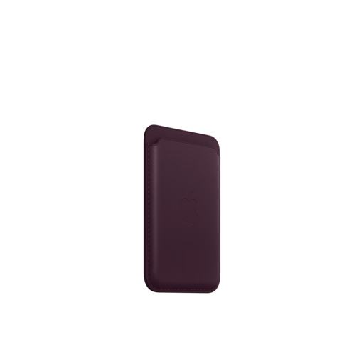 iPhone Leather Wallet with MagSafe — Dark Cherry