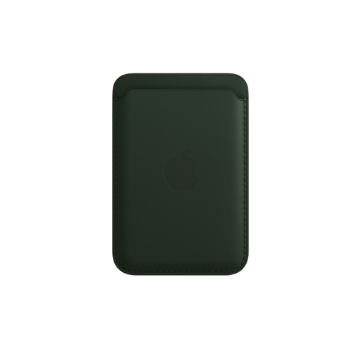 MagSafe iPhone Leather Wallet — Sequoia Green