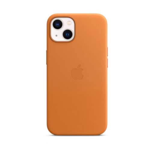 iPhone 13 Leather Case — Golden Brown