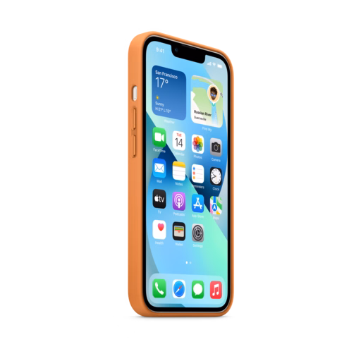 iPhone 13 Leather Case with MagSafe — Golden Brown