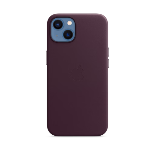 iPhone 13 Leather Case with MagSafe — Dark Cherry