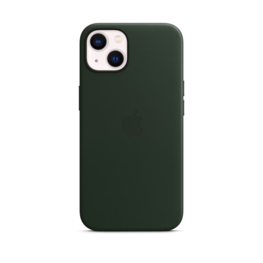 iPhone 13 Leather Case — Sequoia Green