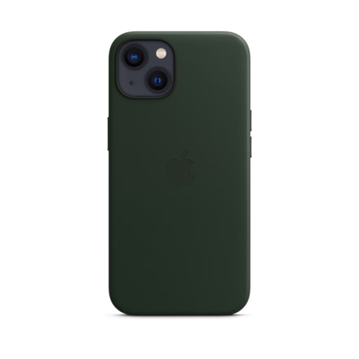 iPhone 13 Leather Case with MagSafe — Sequoia Green