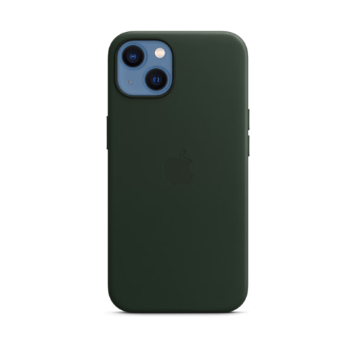 iPhone 13 Leather Case with MagSafe — Sequoia Green
