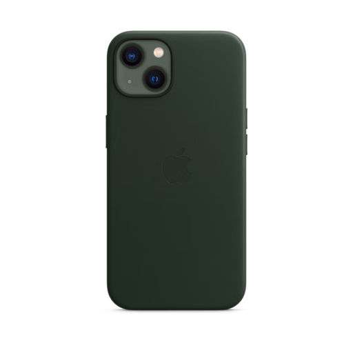 iPhone 13 Leather Case with MagSafe — Sequoia Green