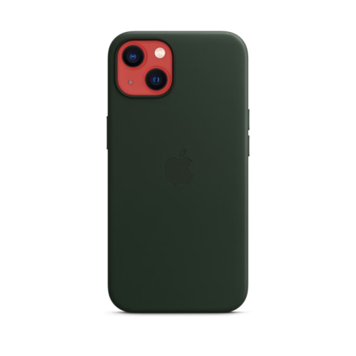 iPhone 13 Leather Case with MagSafe — Sequoia Green