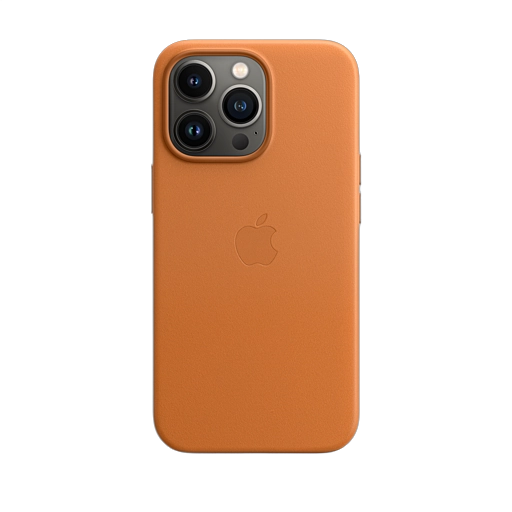 iPhone 13 Pro Leather Case — Golden Brown