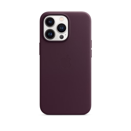 iPhone 13 Pro Leather Case with MagSafe — Dark Cherry