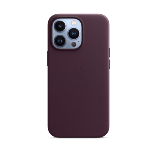 iPhone 13 Pro Leather Case with MagSafe — Dark Cherry