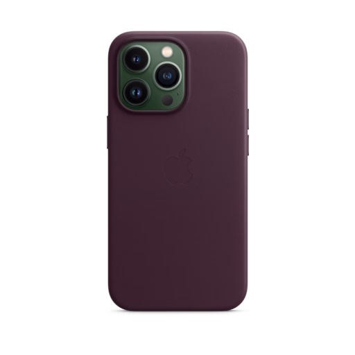 iPhone 13 Pro Leather Case with MagSafe — Dark Cherry