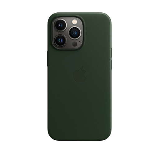 iPhone 13 Pro Leather Case — Sequoia Green