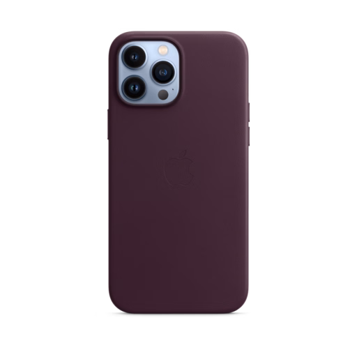 iPhone 13 Pro Max Leather Case with MagSafe — Dark Cherry