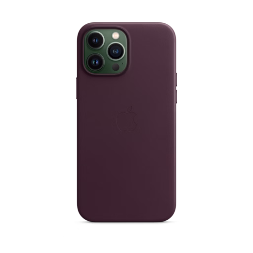 iPhone 13 Pro Max Leather Case with MagSafe — Dark Cherry