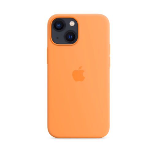 iPhone 13 mini Silicone Case with MagSafe — Marigold