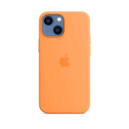 iPhone 13 mini Silicone Case with MagSafe — Marigold