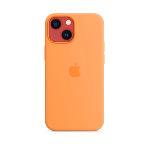 iPhone 13 mini Silicone Case with MagSafe — Marigold
