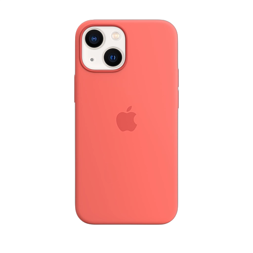 iPhone 13 mini Silicone Case — Pink Pomelo