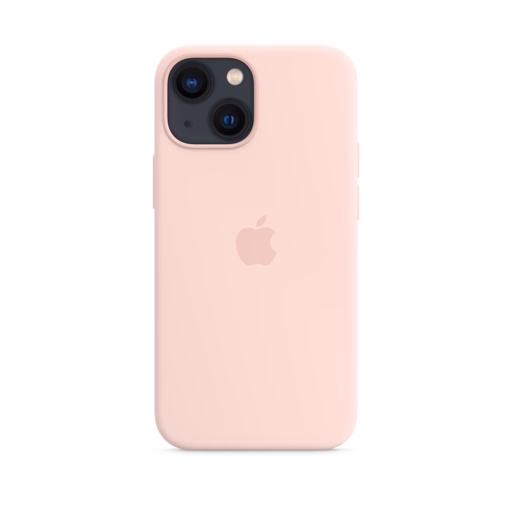 iPhone 13 mini Silicone Case with MagSafe — Chalk Pink