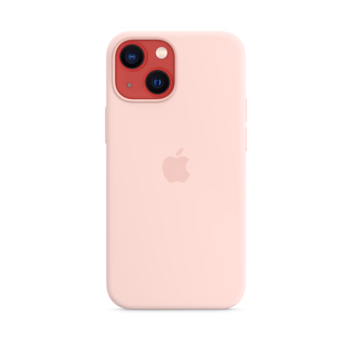iPhone 13 mini Silicone Case with MagSafe — Chalk Pink
