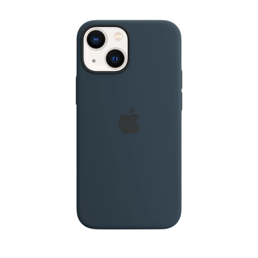 iPhone 13 mini Silicone Case — Abyss Blue