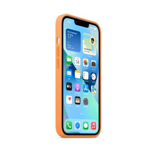 iPhone 13 Silicone Case with MagSafe — Marigold