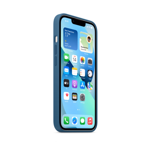 iPhone 13 Silicone Case with MagSafe — Blue Jay