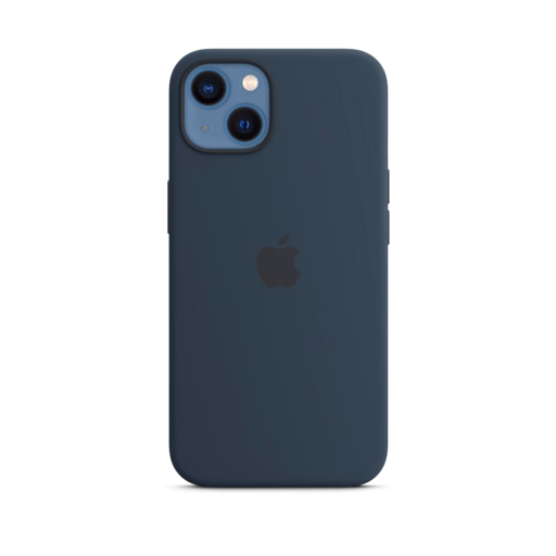 iPhone 13 Silicone Case with MagSafe — Abyss Blue