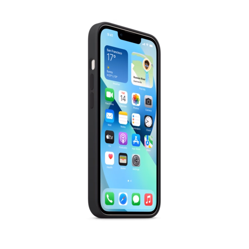 iPhone 13 Silicone Case with MagSafe — Midnight